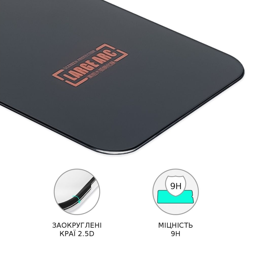 ������� ���� Apple iPhone 12/12 Pro Full Glue Large ARC (0.3 ��, �����) | ���������� �������� ������