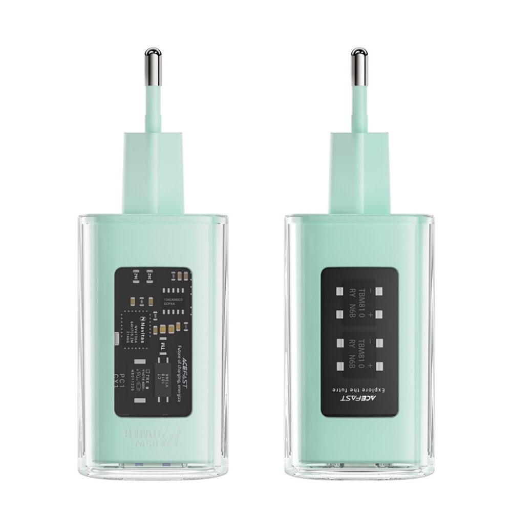 ������� �������� ���������� Acefast A45, 1 USB, 2 Type-C, Quick Charge, Power Delivery (65 ��), GaN, ���������