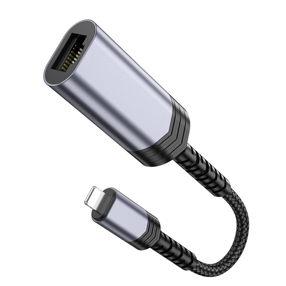 ������� ���������� Hoco UA26 100 Mbps Lightning to RJ45 metal, ����
