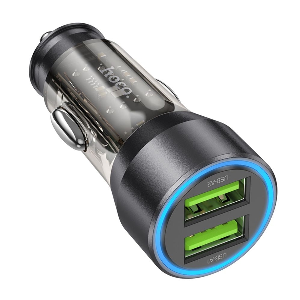 ������������� �������� ������� Hoco NZ12 2 USB, Quick Charge, 36W transparent, ������ | �������, �������� ����������