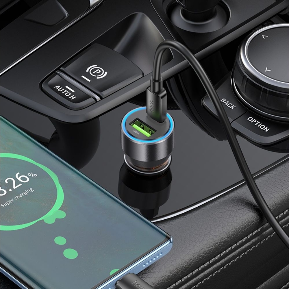 ������������� �������� ������� Hoco NZ12A USB/ Type-C PD 43W transparent orange | �������, �������� ����������