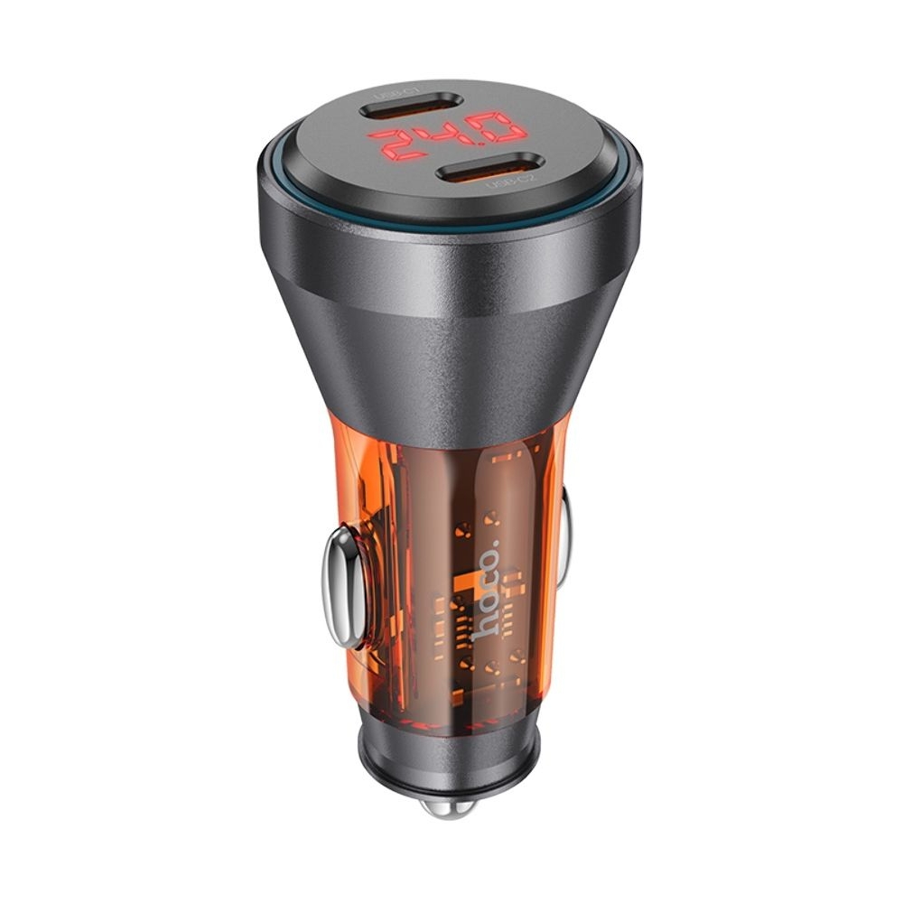 ������������� �������� ������� Hoco NZ12C 2 Type-C PD 60W � �������� transparent orange | �������, �������� ����������