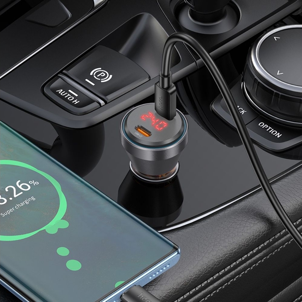 ������������� �������� ������� Hoco NZ12C 2 Type-C PD 60W � �������� transparent orange | �������, �������� ����������