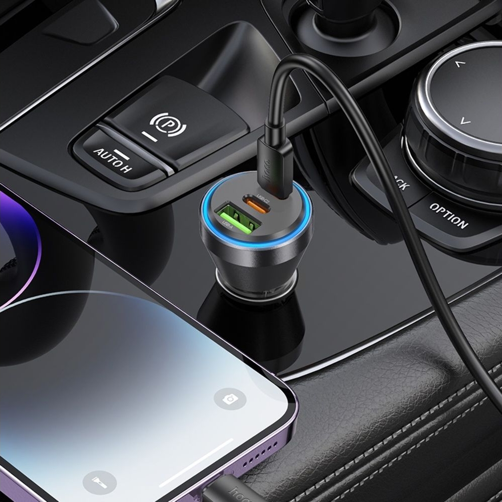 ������������� �������� ������� Hoco NZ12D, 1 USB, 2 Type-C, PD 60W transparent, ������ | �������, �������� ����������