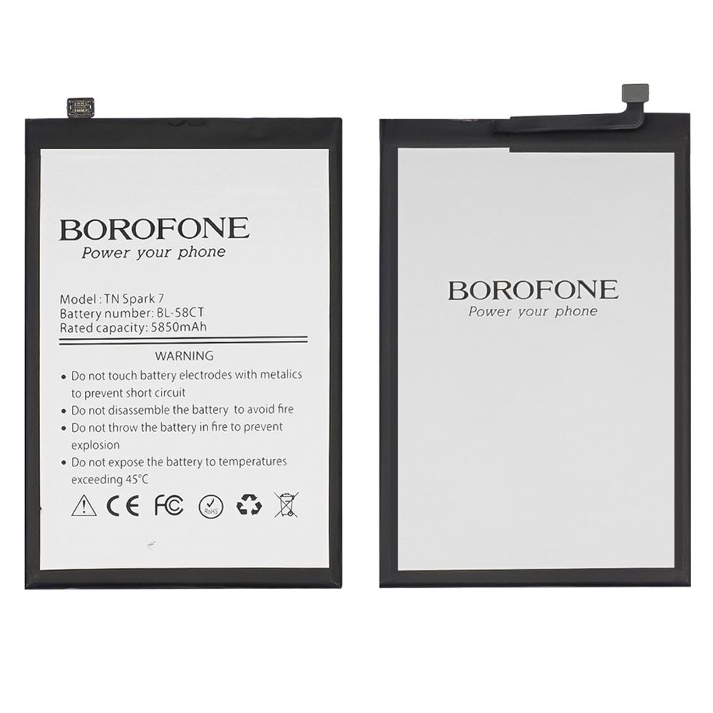 ���������� Tecno Spark 7, BL-58CT, Borofone | ���, �������, �����������