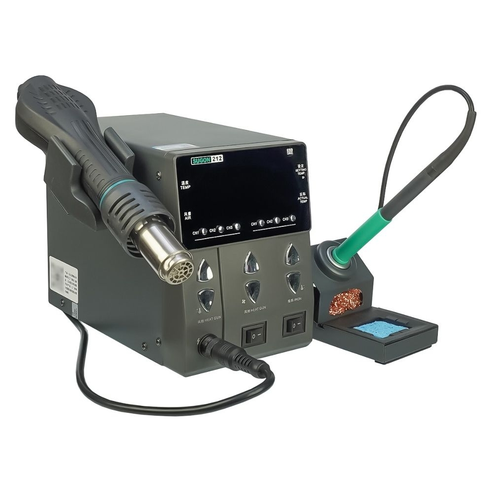 �������� ������� ������������ Sugon 212 (�������� T12, 3 ������ ������, 200C - 450C, ���, 3 ������ ������, 100C - 500C, 760W)