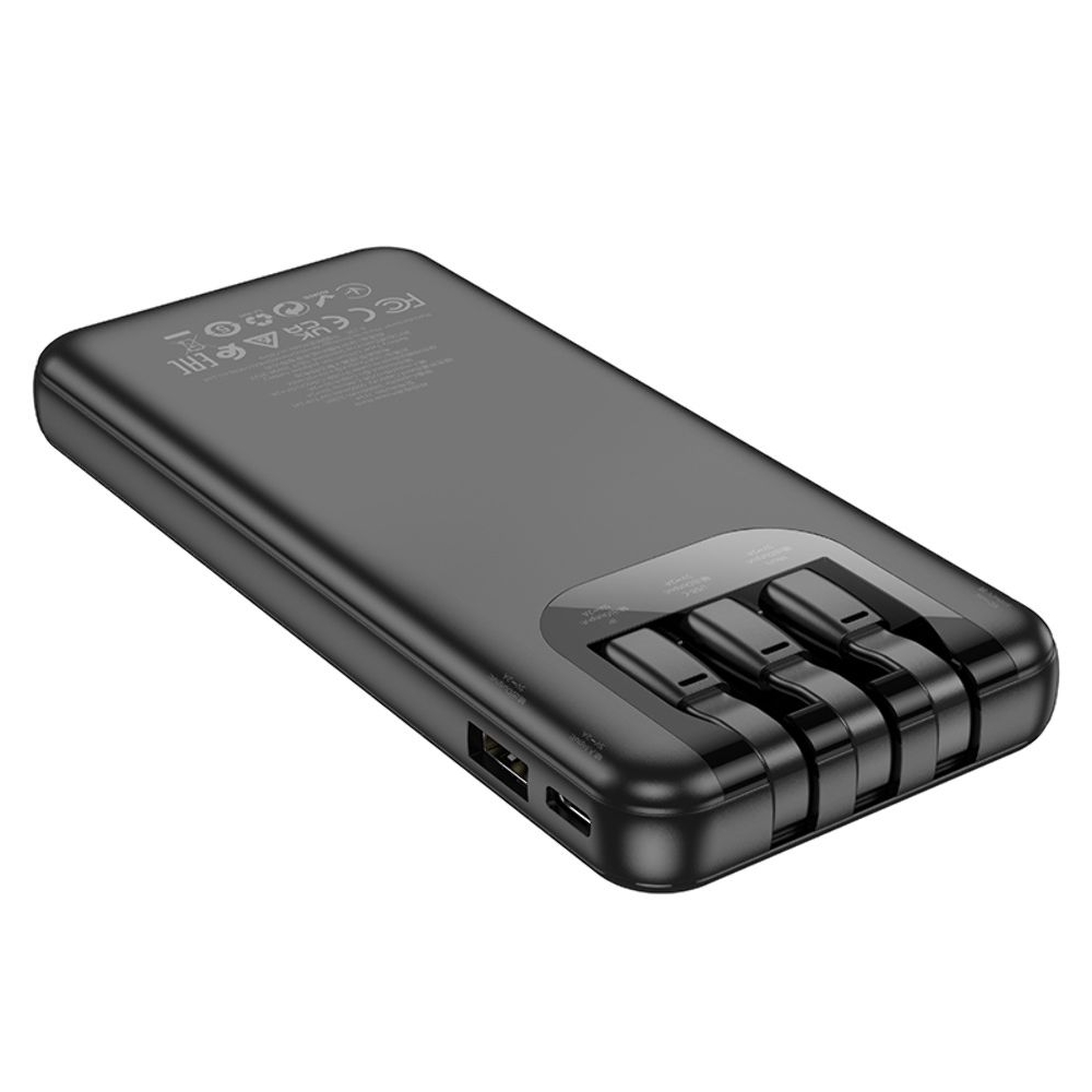 Power bank Hoco J114, 10000 mAh, � ��������, � �������� 3 � 1, Type-C, Lightning, MicroUSB, ������