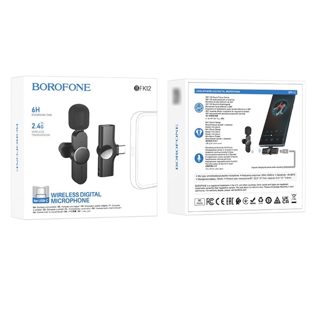 �������� Borofone BFK12 Type-C black