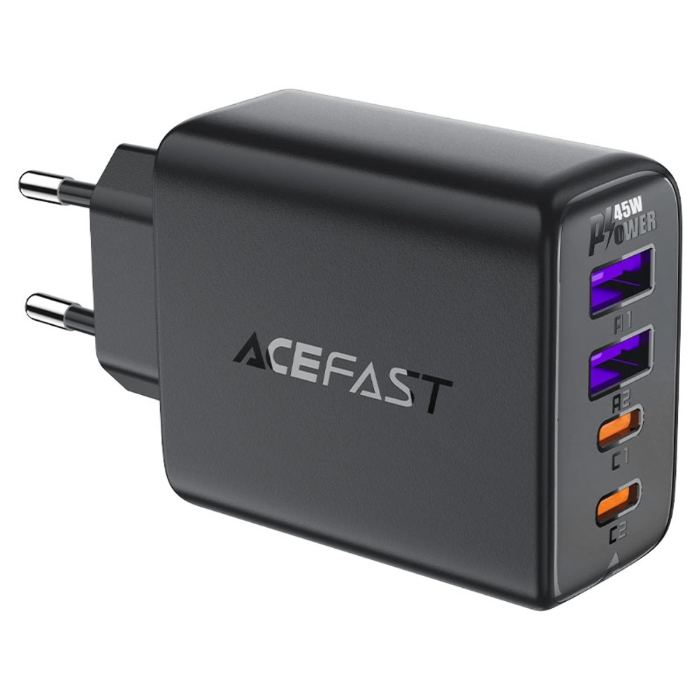 ������� �������� ���������� Acefast A61 2, 1 USB, 2 Type-C, Quick Charge, Power Delivery (45 ��) ������