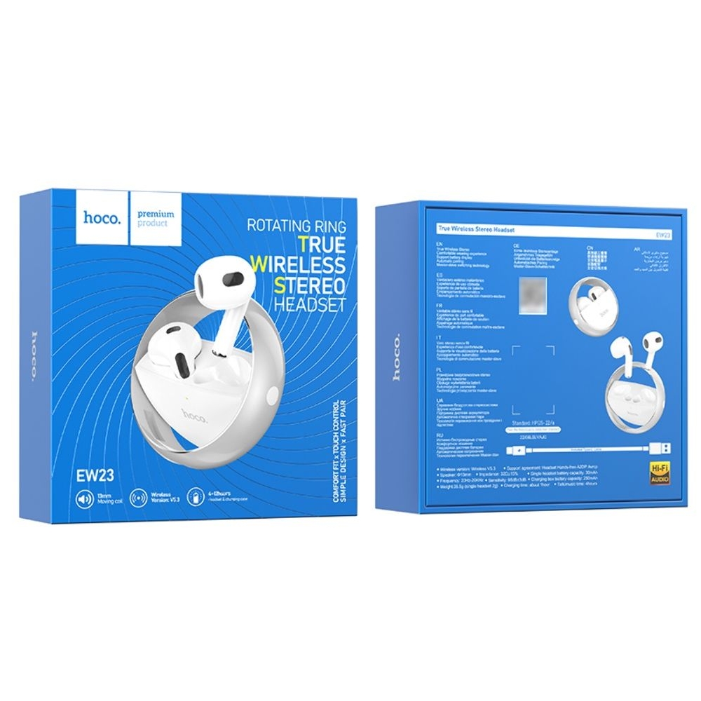 ��������� TWS ��������� Hoco EW23 �������� silver | ������������ ��������