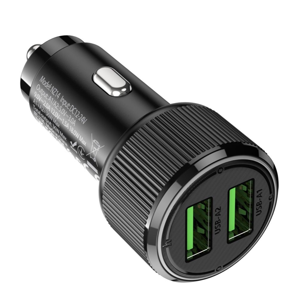 ������������� �������� ������� Hoco NZ14 2 USB PD 36W black | �������, �������� ����������