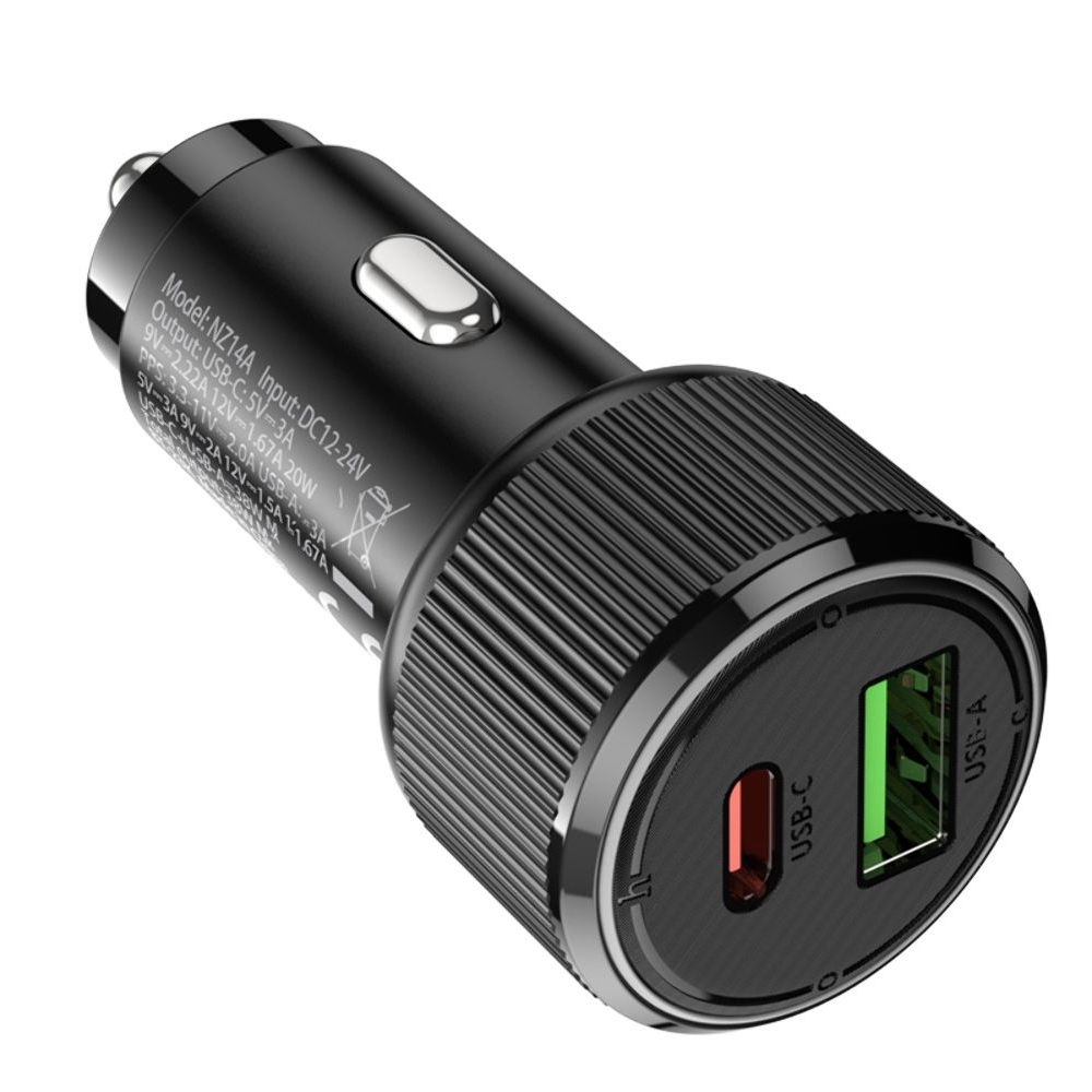 ������������� �������� ������� Hoco NZ14A USB/ Type-C PD QC black | �������, �������� ����������