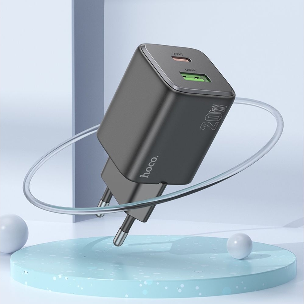 ������� �������� ���������� Hoco N41 USB/ Type-C PD QC black