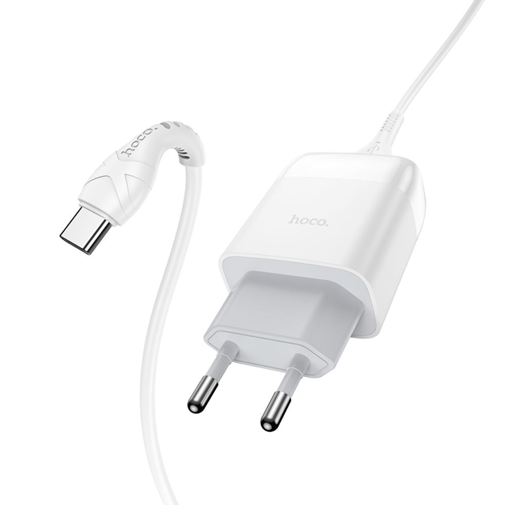 ������� �������� ���������� Hoco C72Q USB QC + ������ USB to Type-C white