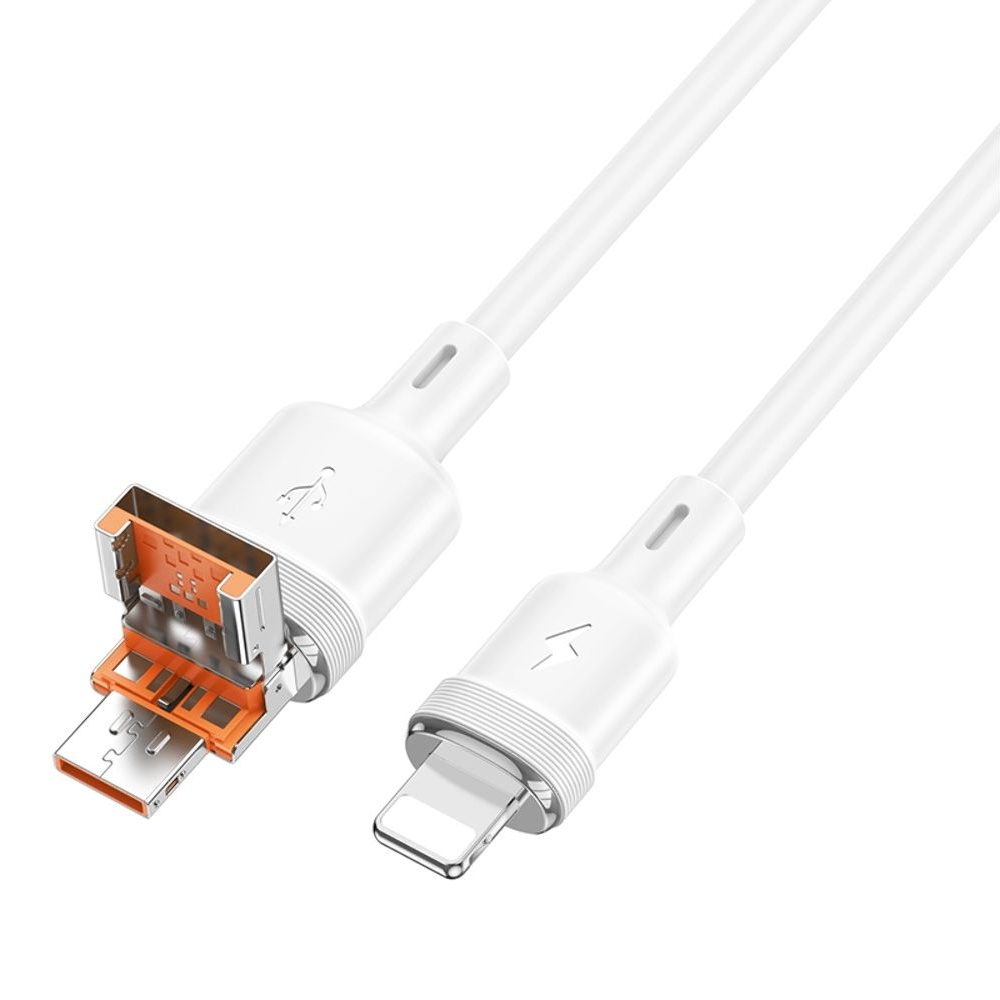 ������ Hoco U131 2�1 USB/ Type-C to Lightning 1m white
