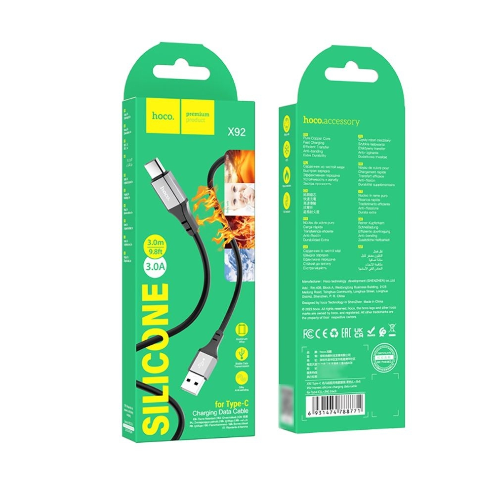������ Hoco X92 USB to Type-C 3m black