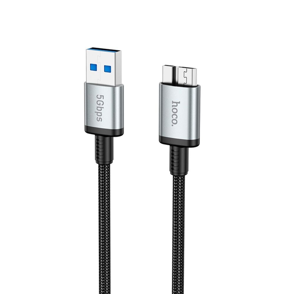 �������������� ������ Hoco US10 USB to Micro USB3.0 5Gbit/s 0.5m black