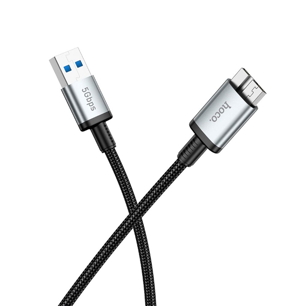 �������������� ������ Hoco US10 USB to Micro USB3.0 5Gbit/s 0.5m black