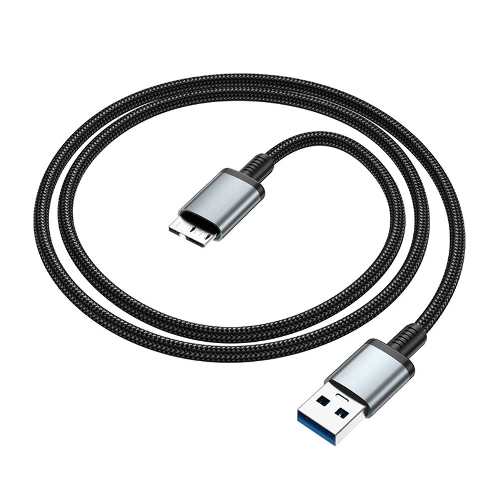 �������������� ������ Hoco US10 USB to Micro USB3.0 5Gbit/s 0.5m black