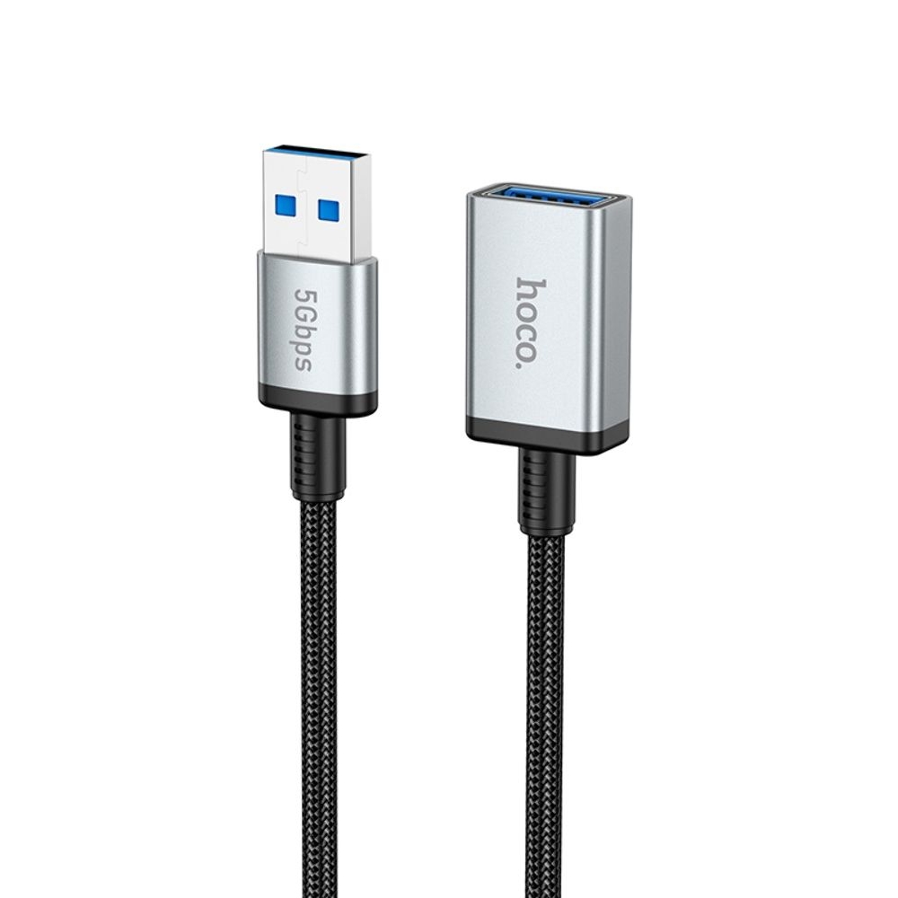 �������������� ������ Hoco US10 ���������� USB to USB (F) USB3.0 5Gbit/s 0.5m black