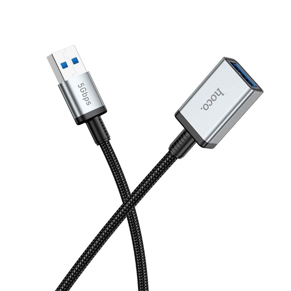 �������������� ������ Hoco US10 ���������� USB to USB (F) USB3.0 5Gbit/s 0.5m black