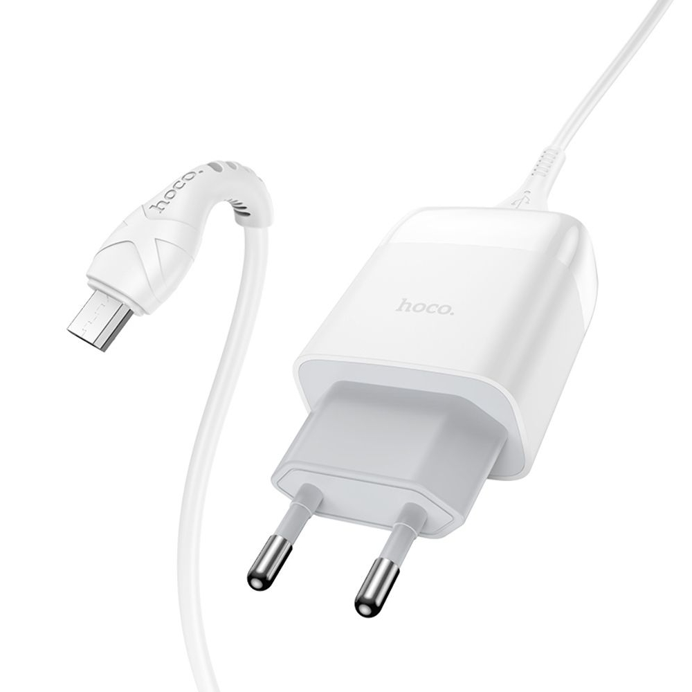 ������� �������� ���������� Hoco C72Q USB QC + ������ USB to MicroUSB white