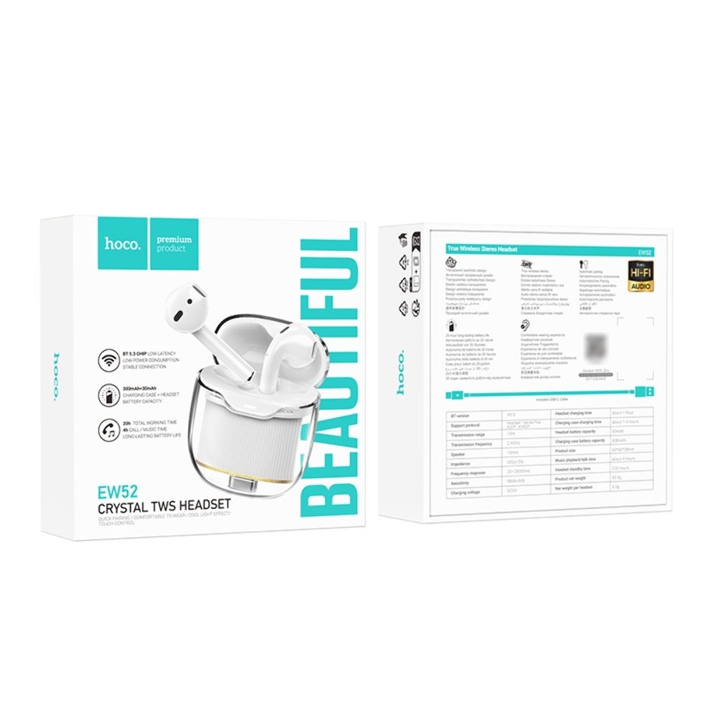 ������������ TWS �������� Hoco EW52 �������� white