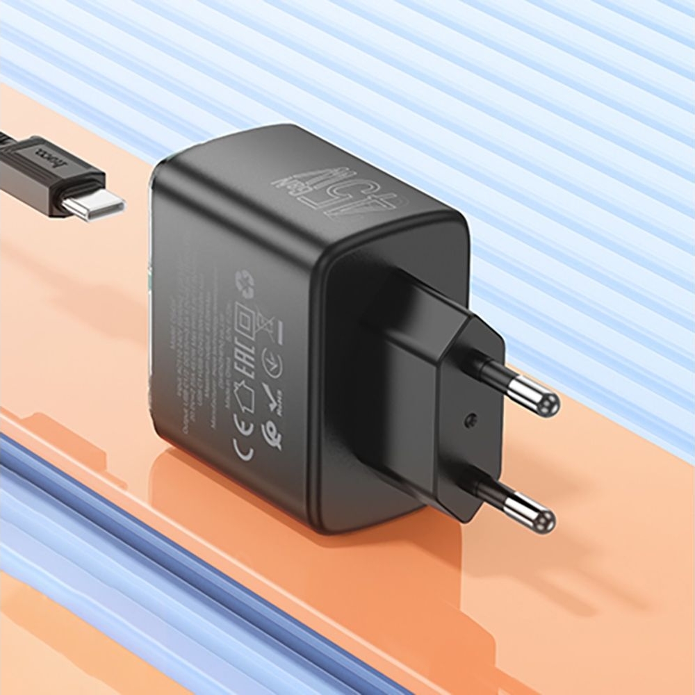 ������� �������� ���������� Hoco CS43A 2 Type-C PD 45W black