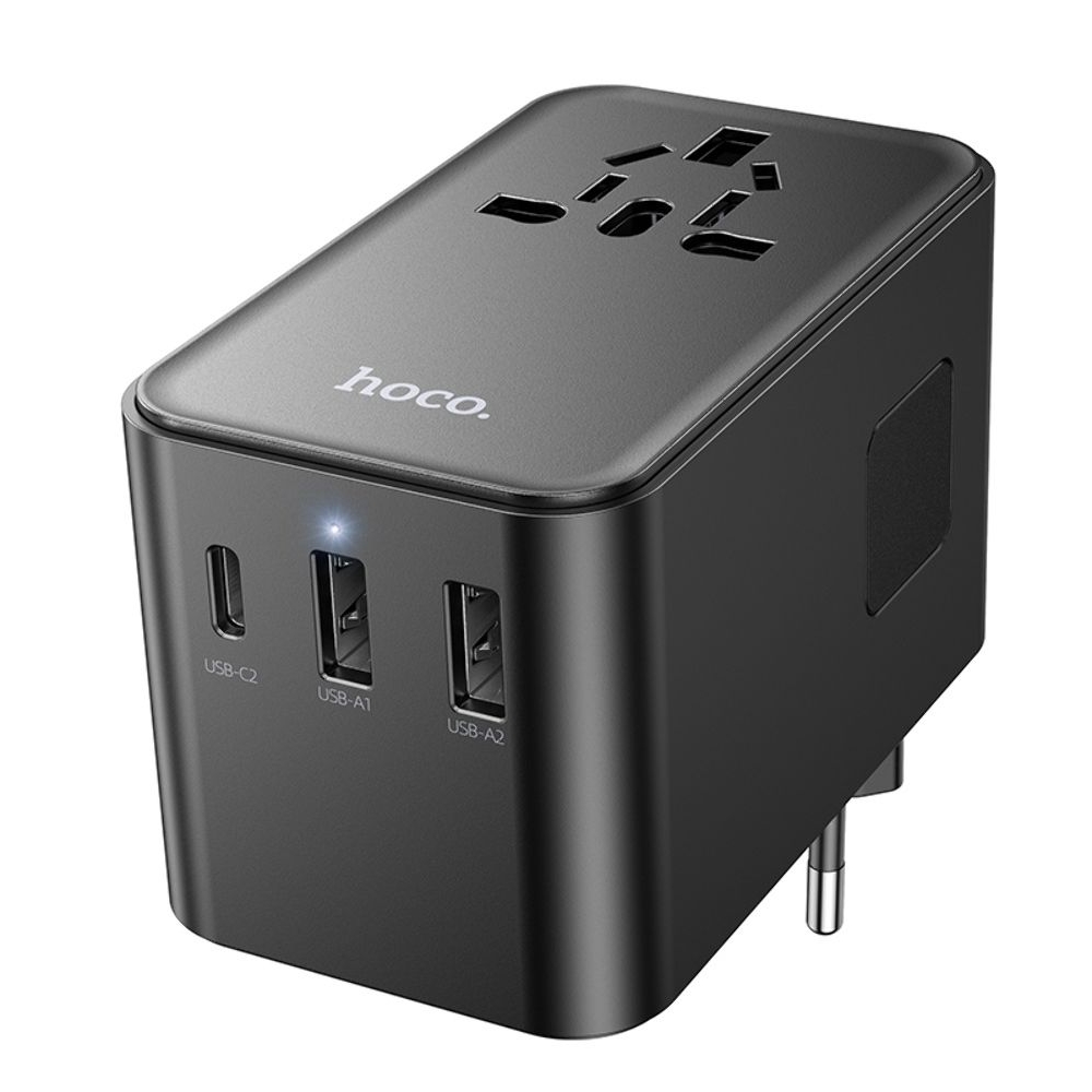 ������� �������� ���������� ���������� Hoco AC18 2 USB/ Type-C PD 35W black