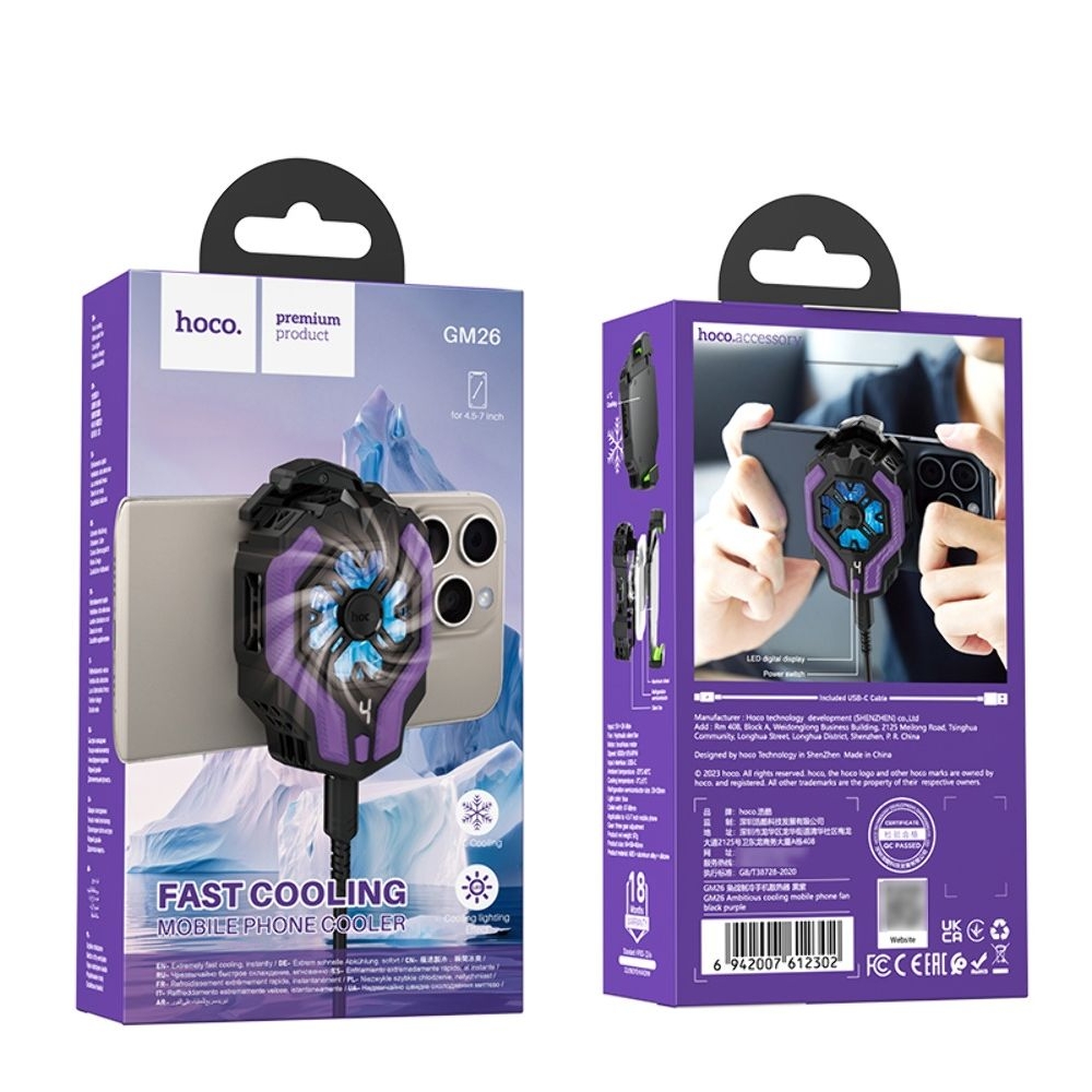 ��������� ���������� Hoco GM26 Type-C black purple