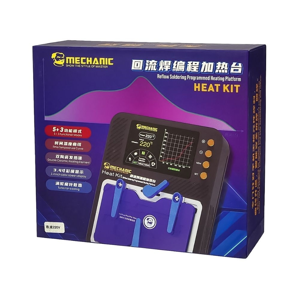 ��������������� � �� �������� Mechanic Heat Kit ��� ������� ����� � ����, � ���������-����������� � BGA ����������� iPhone X-14 Pro Max