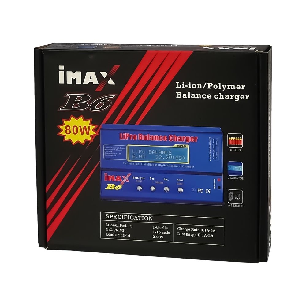 �������� ���������� iMAX B6 � ����������, ��� ������������� Li-Ion, Li-Pol, Li-Fe, NiCd � NiMH (80W)
