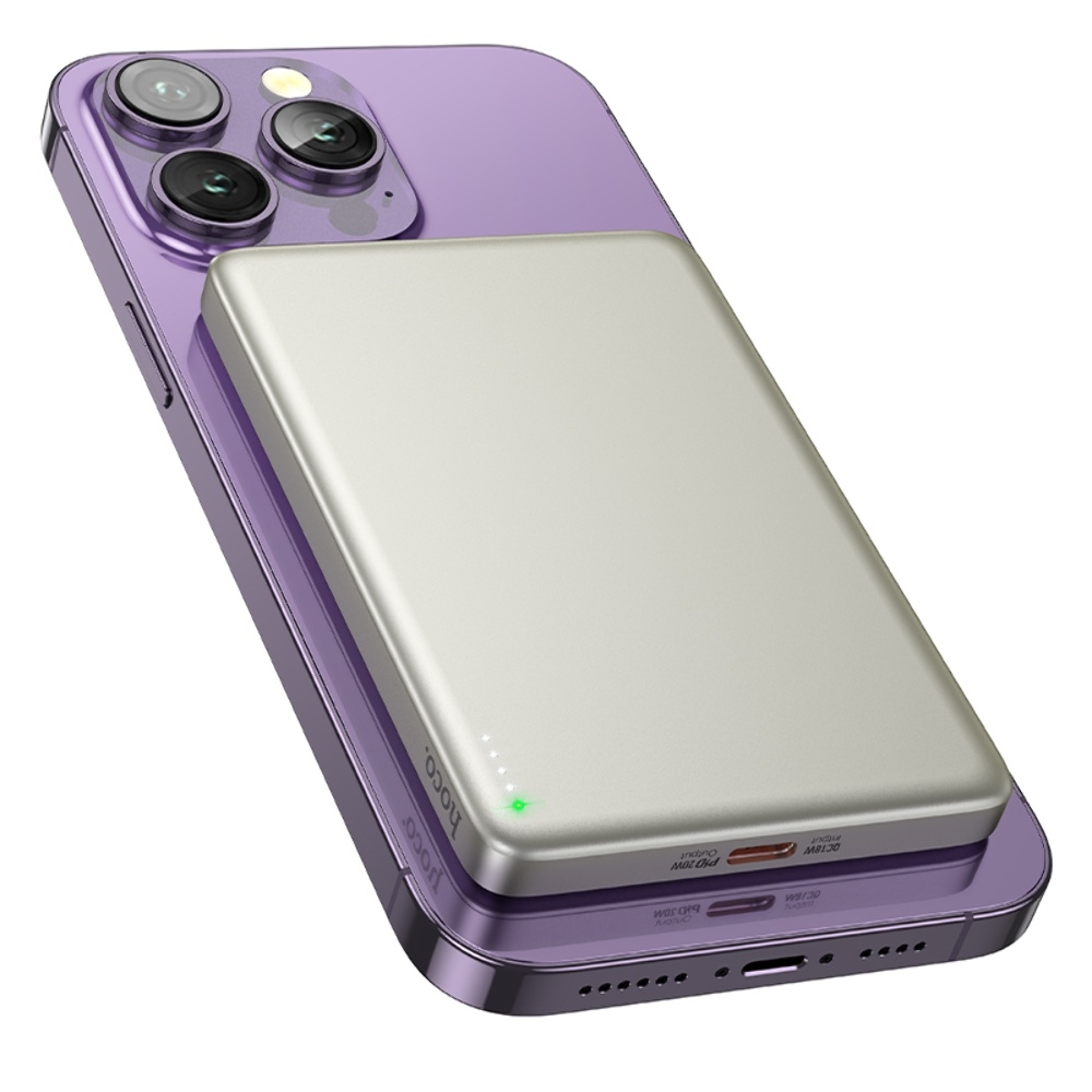 Power bank Hoco Q26 5000mAh PD 20W ��������� � �������� ������������ ������� titanium gold