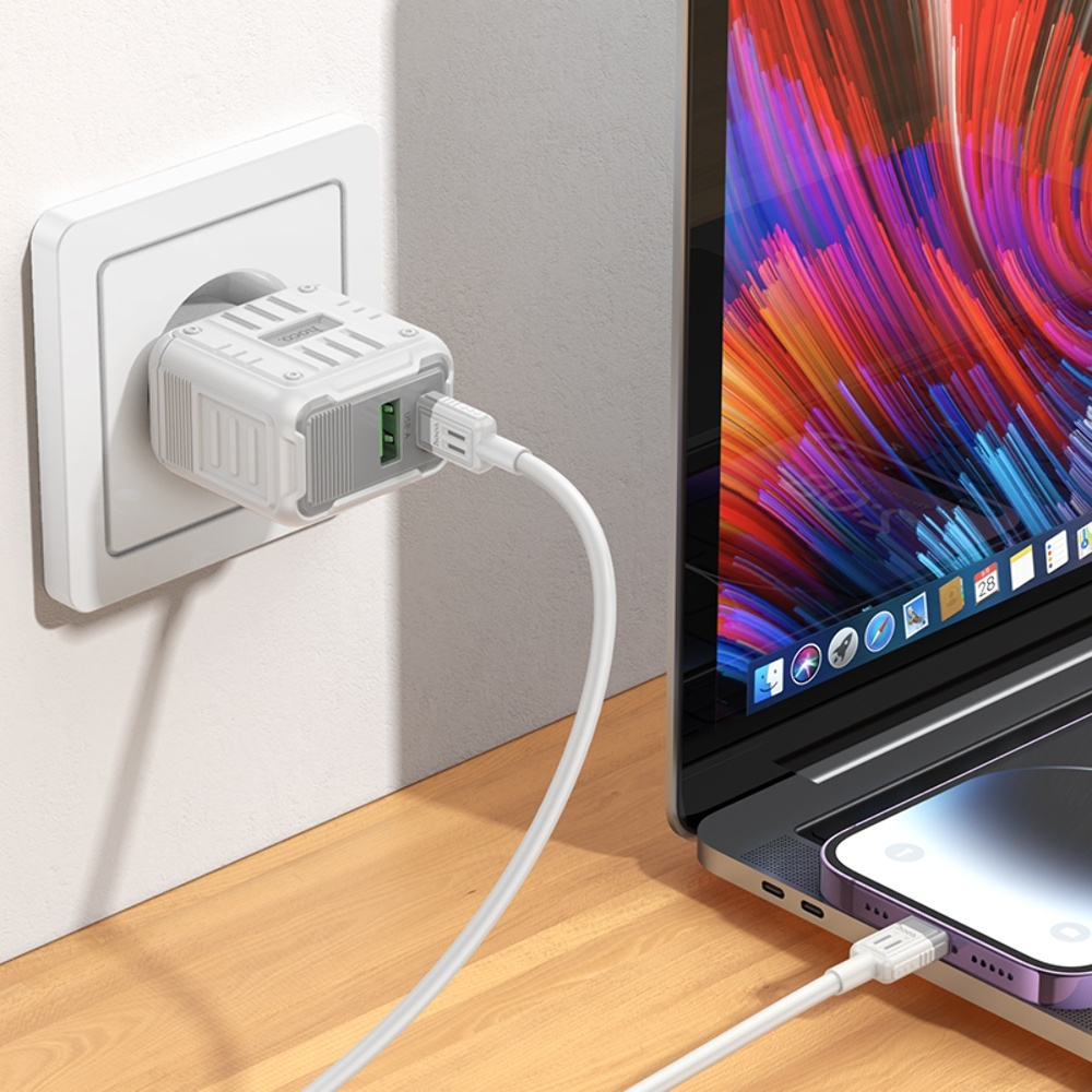 ������� �������� ���������� Hoco C135A USB/ Type-C PD20W white