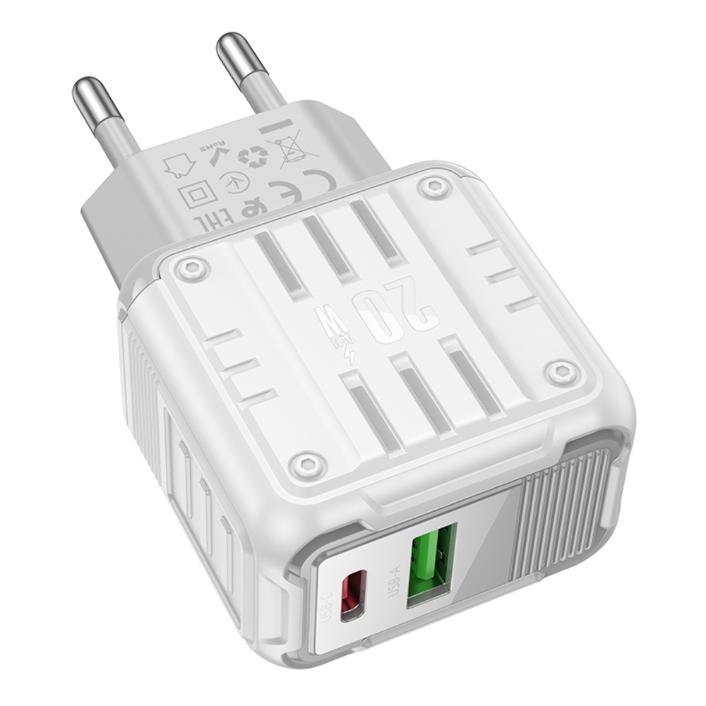������� �������� ���������� Hoco C135A USB/ Type-C PD20W white