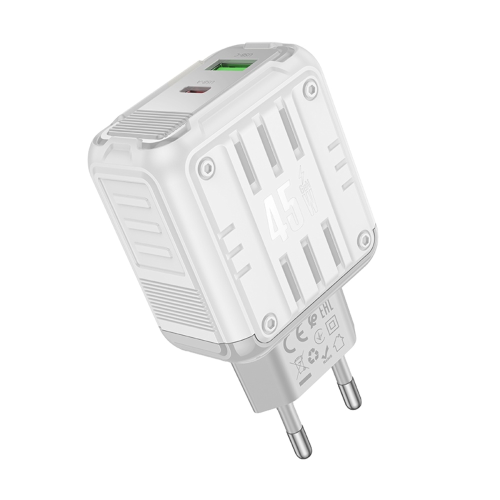������� �������� ���������� Hoco C136A USB/ Type-C PD 45W white