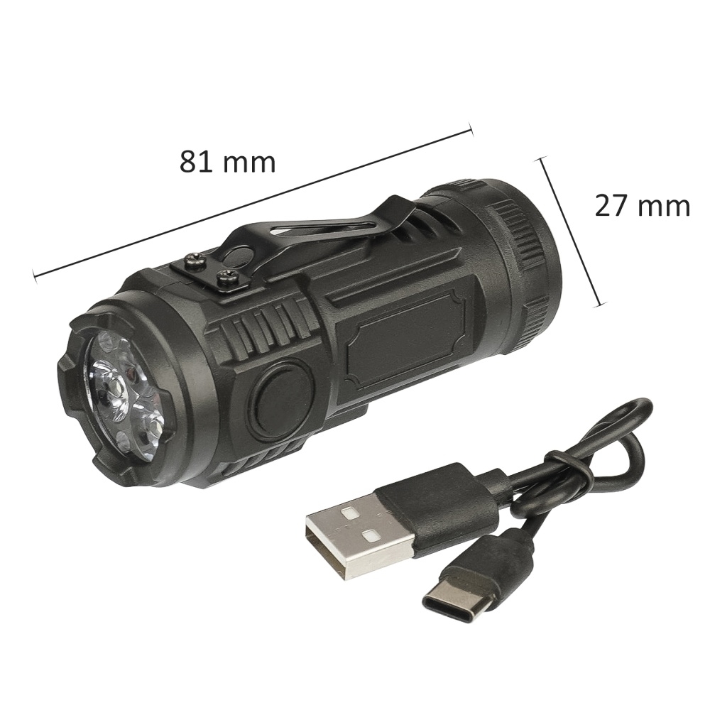 LED ������� �������������� KJ-6831 ������� 400 mAh, � �������������� ������� ���������� black