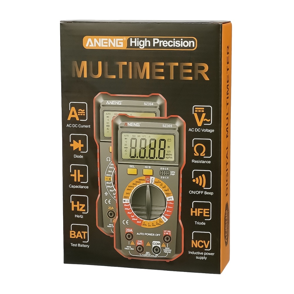 ���������� �������� Aneng SZ305 � ����������, �������� BAT, ���������� ������� �������� (��� �� 10A)