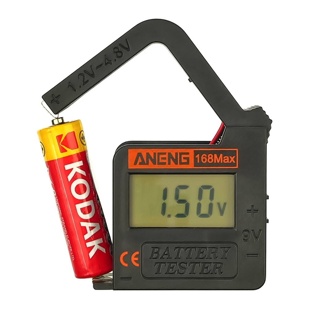 ������ �������� � ������������� Aneng 168 Max � �� �������� (1.2V~4.8V, 9V)