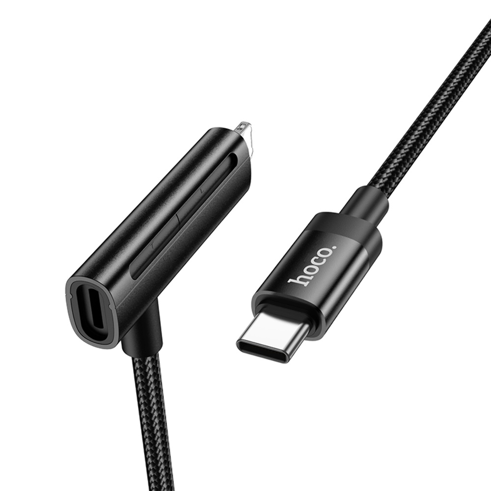 ������ Hoco U135 2�1 Type-C to Lightning/ Type-C 1.2m black