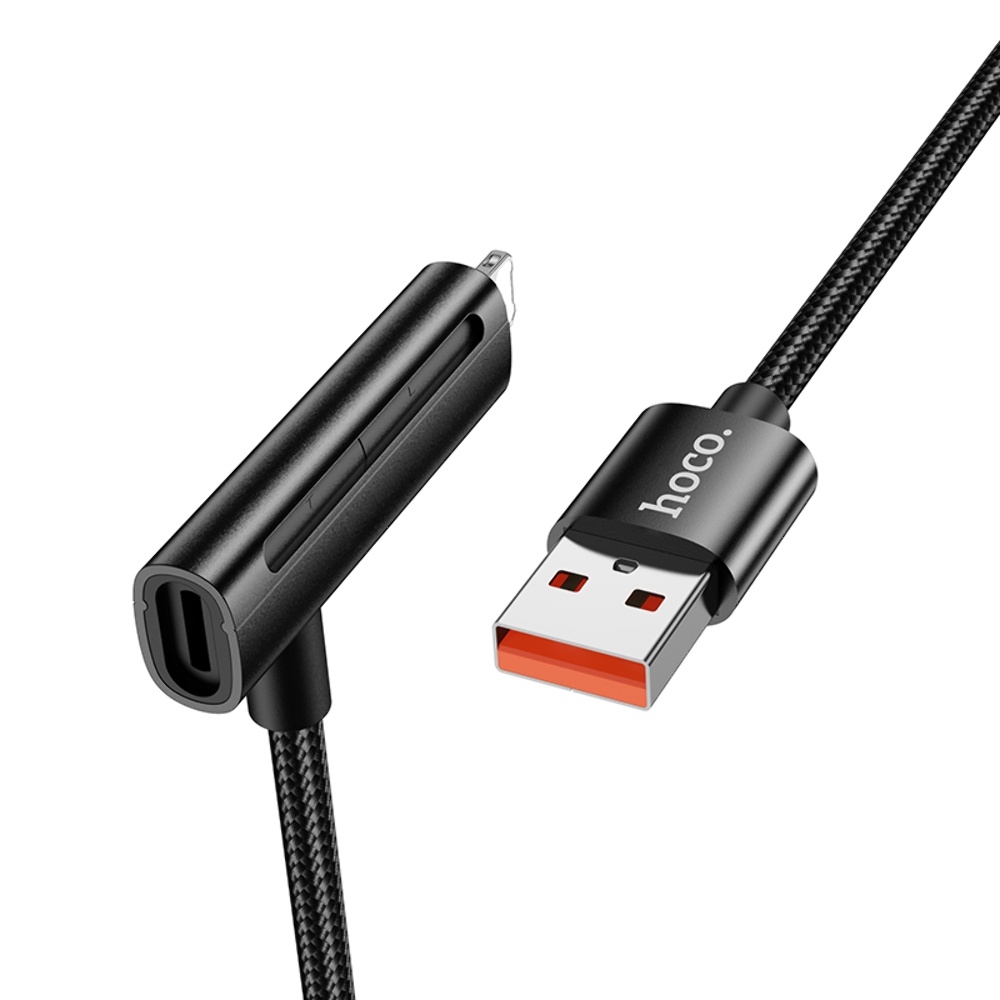 ������ Hoco U135 2�1 USB to Lightning/ Type-C 1.2m black