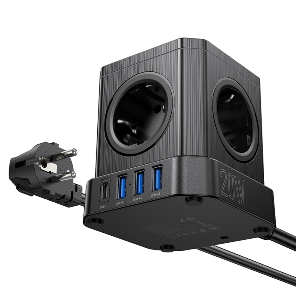 ������� �������� ���������� ���������� Hoco NS8 3 USB/ Type-C 5 ������� 2m black