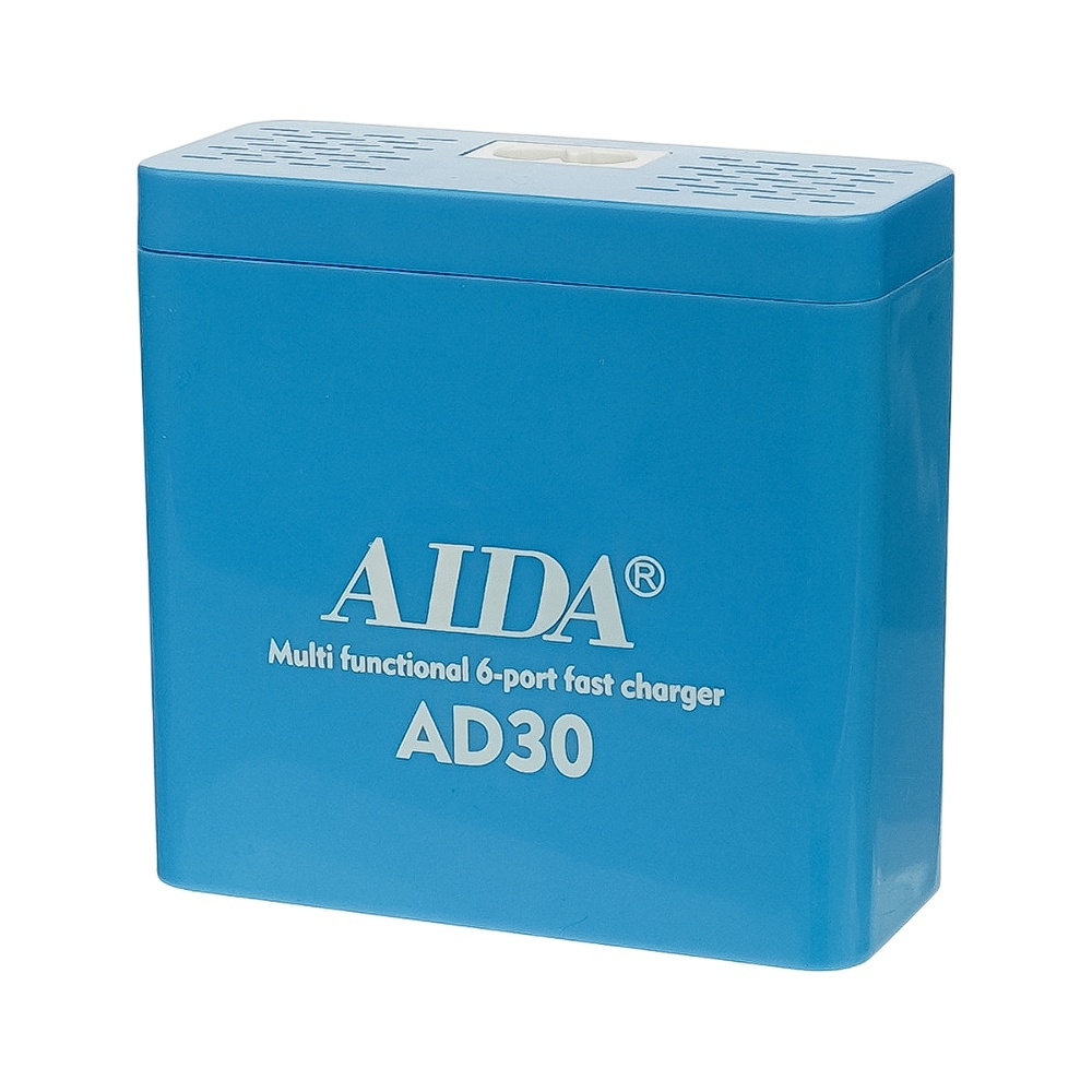 �������� ������� � ���������� ���������� ������� Aida AD30 (5 USB/ 1 Type-C, Fast Charge 3.0, 40W)
