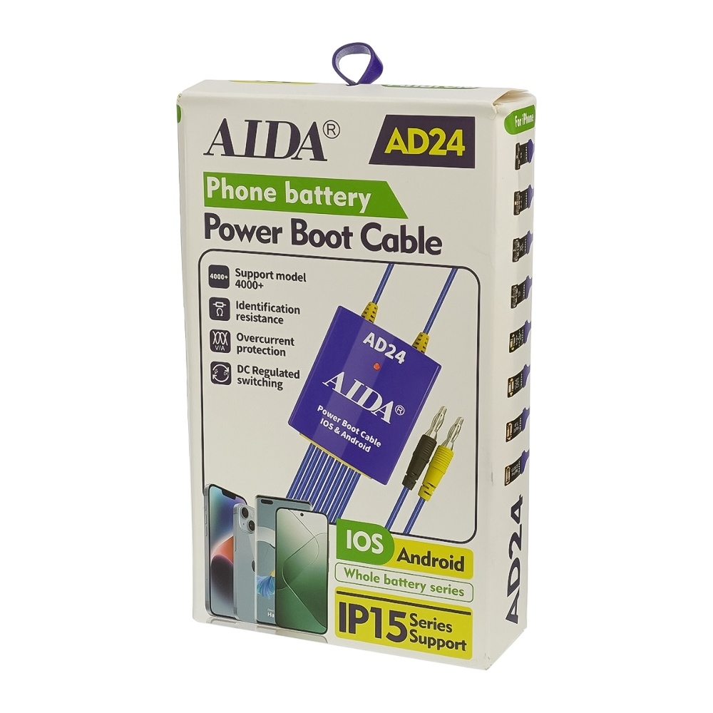 ������ ��� ������ ������� Aida AD24, � ����������� � ��������� ��� ����������� ���� (iPhone 5S-15 Pro Max/ Android)