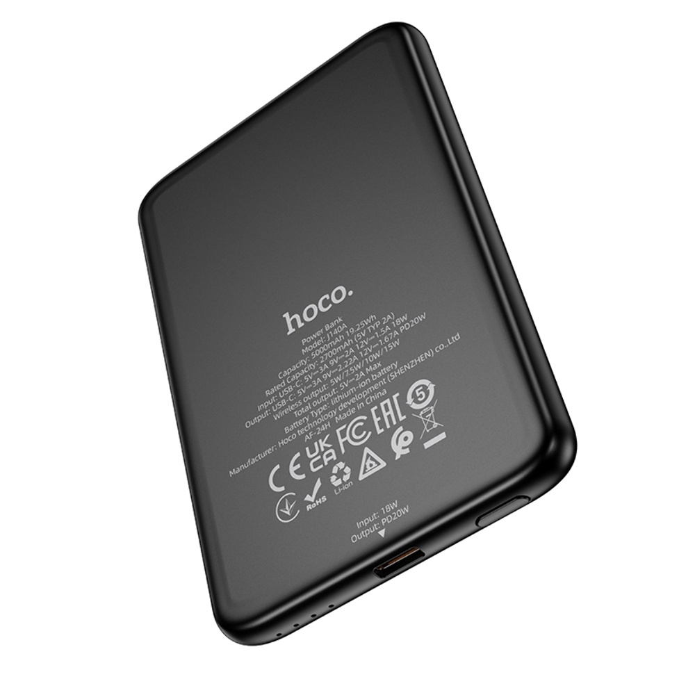 Power bank Hoco J140A 5000mAh PD 20W ��������� � �������� ������������ ������� black