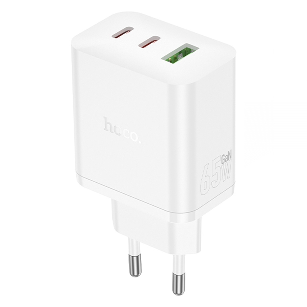 ������� �������� ���������� Hoco N51 USB/ 2 Type-C PD 65W white