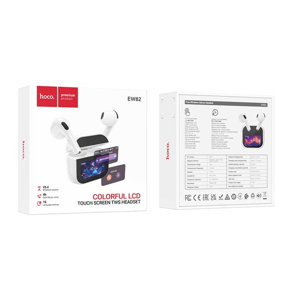 ������������ TWS �������� Hoco EW82 �������� white