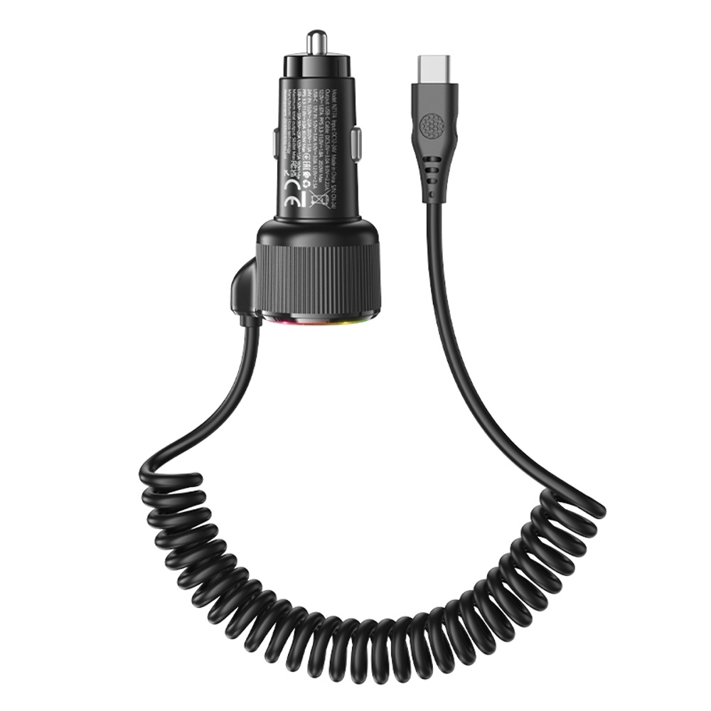 ������������� �������� ���������� Hoco NZ17A USB/ 2 Type-C PD 50W � ������� Type-C black