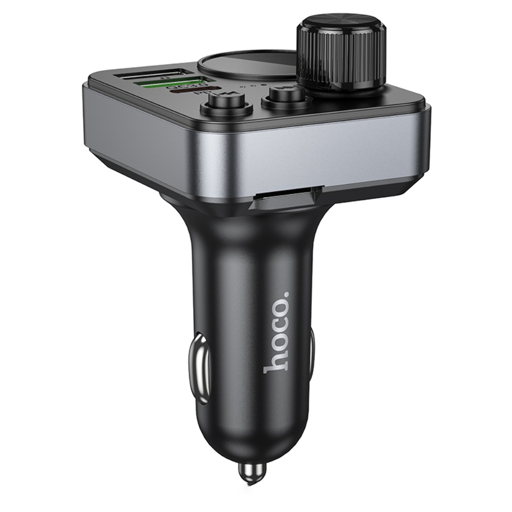 ������������� �������� ���������� Hoco E86 2 USB/ Type-C 48W PD QC 30W c �������� � FM-����������� black