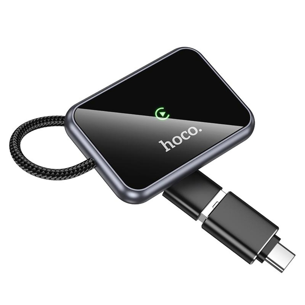 ������� ������������� ������������ Hoco HU1 USB/ Type-C metal grey